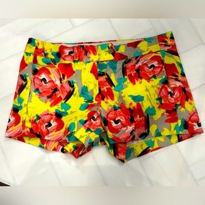 Jcrew Floral print shorts with 3" inseam. Fun flower print and size 4.